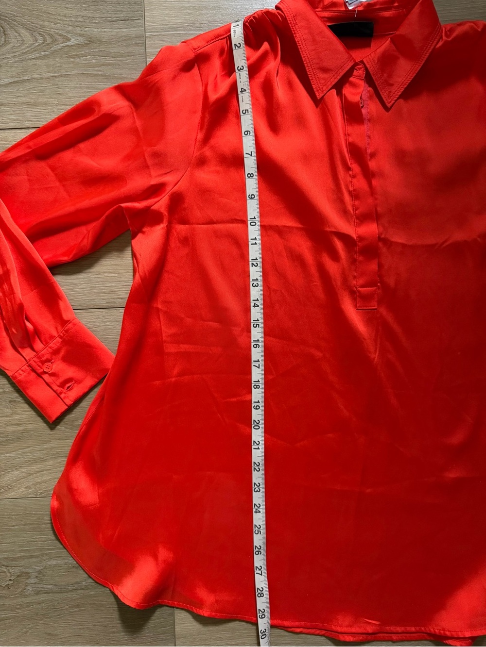 LANE BRYANT Satin Popover Blouse NWT - Picture 3 of 5